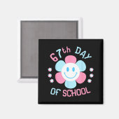 67th Day Of School Funny 100th Of School Students Magnet (Vorderseite/Rückseite)