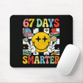 67th Day Of School Funny 67 Days Smarter Teacher B Mousepad (Mit Mouse)