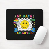 67th Day Of School Funny 67 Days Smarter Teacher B Mousepad (Mit Mouse)