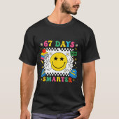 67th Day Of School Funny 67 Days Smarter Teacher B T-Shirt (Vorderseite)