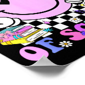 67th Day Of School Funny 6 7 Teachers Students Mem Poster (Ecke)