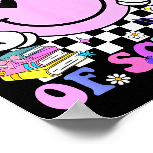 67th Day Of School Funny 6 7 Teachers Students Mem Poster (Ecke)