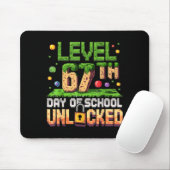 67th Day Of School Gamer Level Unlocked 100 Days O Mousepad (Mit Mouse)