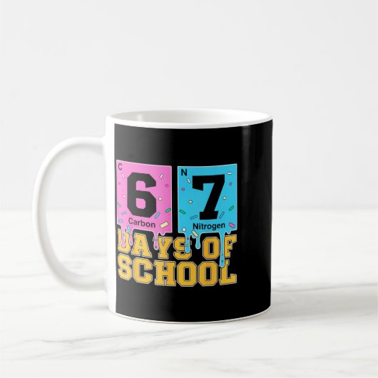 67th Day Of School Kids Funny Meme Six Seven Perio Kaffeetasse (Links)