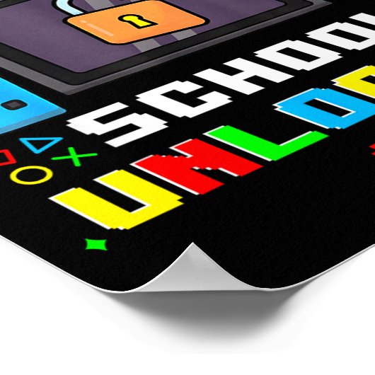 67th Day Of School Level 67 Days Of School Unlocke Poster (Ecke)