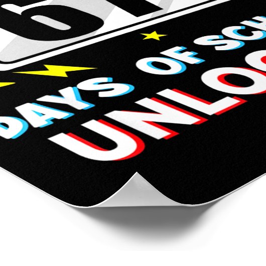 67th Day Of School Level 67 Days Of School Unlocke Poster (Ecke)