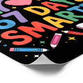 67th Day Of School Meme 67 Days Smarter Rainbow Ki Poster (Ecke)