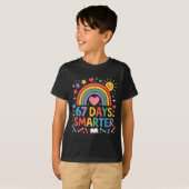 67th Day Of School Meme 67 Days Smarter Rainbow Ki T-Shirt (Vorne ganz)