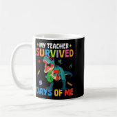 67th Day Of School My Teacher Survived 67 Days Boy Kaffeetasse (Links)