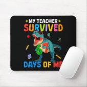 67th Day Of School My Teacher Survived 67 Days Boy Mousepad (Mit Mouse)