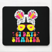 67th Day Of School Shirt 67 Day Smarter Bun Teache Mousepad (Vorne)