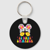 67th Day Of School Shirt 67 Day Smarter Bun Teache Schlüsselanhänger (Vorderseite)