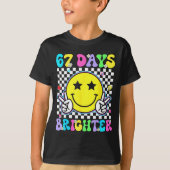 67th Day Of School Shirt 67 Days Brighter Teacher (Vorderseite)