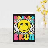 67th Day Of School Shirt 67 Days Smarter Smile Fac Karte (Gelbe Blume)