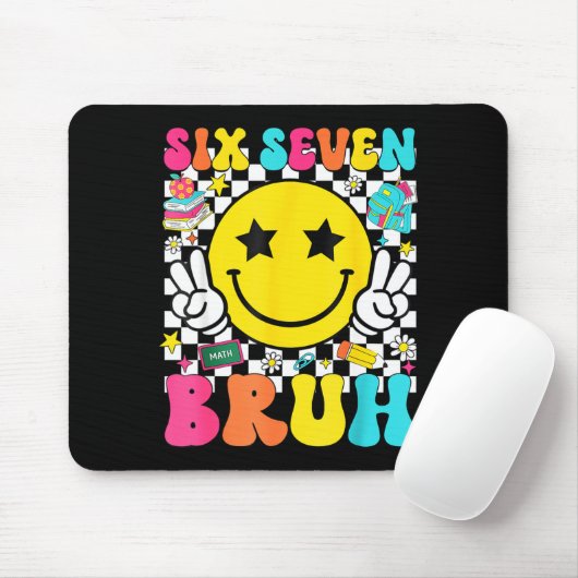67th Day Of School Shirt 67 Days Smarter Smile Fac Mousepad (Mit Mouse)