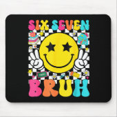 67th Day Of School Shirt 67 Days Smarter Smile Fac Mousepad (Vorne)