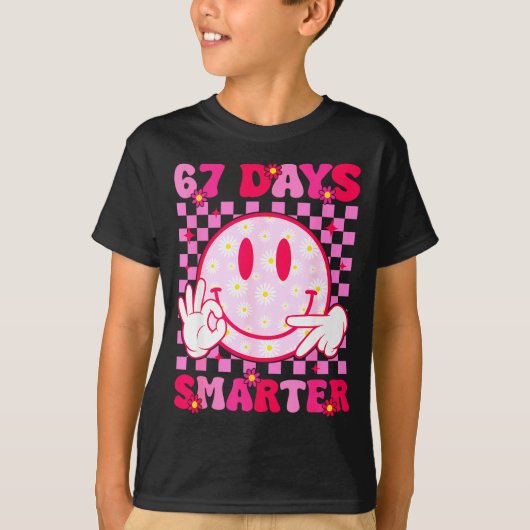 67th Day Of School Shirt 67 Days Smarter Teacher B (Vorderseite)