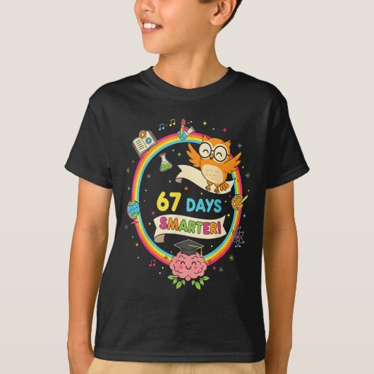 67th Day Of School Shirt 67 Days Smarter Teacher B (Vorderseite)