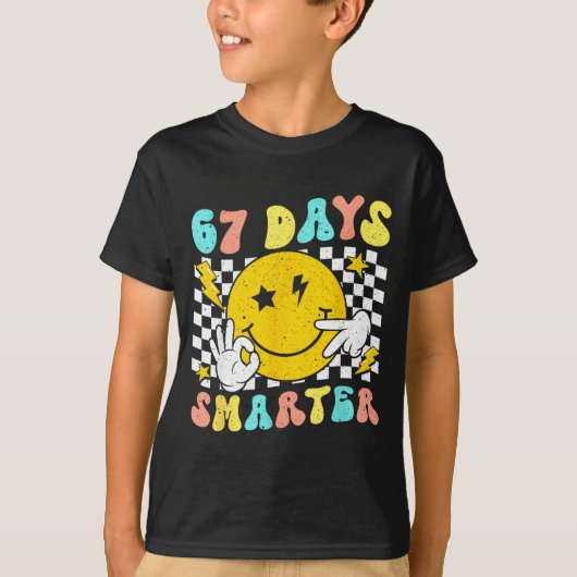 67th Day Of School Shirt 67 Days Smarter Teacher B (Vorderseite)