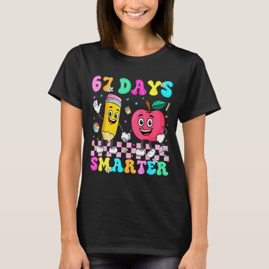 67th Day Of School Shirt 67 Days Smarter Teacher B (Vorderseite)