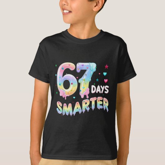 67th Day Of School Shirt 67 Days Smarter Teacher B (Vorderseite)
