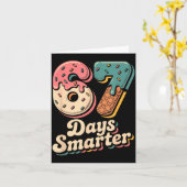 67th Day Of School Shirt 67 Days Smarter Teacher B Karte (Gelbe Blume)