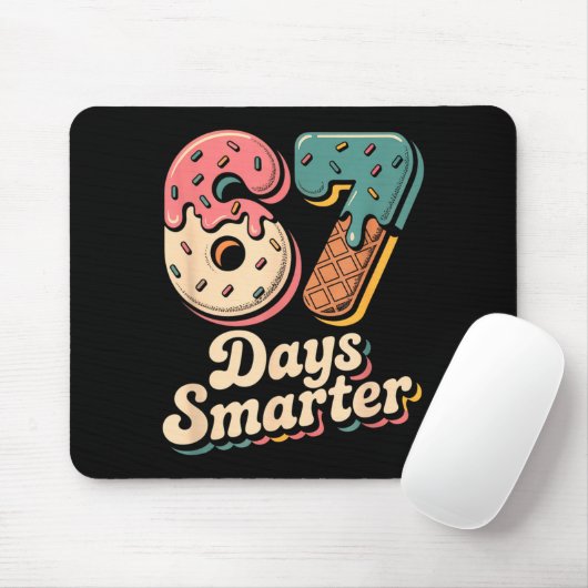 67th Day Of School Shirt 67 Days Smarter Teacher B Mousepad (Mit Mouse)