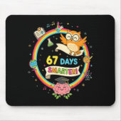 67th Day Of School Shirt 67 Days Smarter Teacher B Mousepad (Vorne)