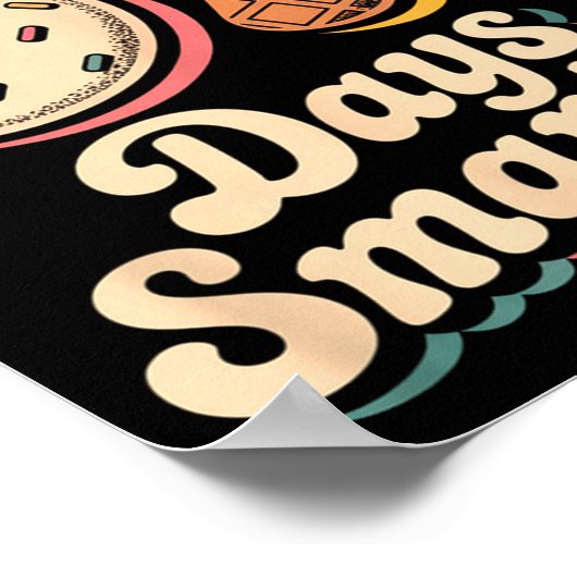 67th Day Of School Shirt 67 Days Smarter Teacher B Poster (Ecke)