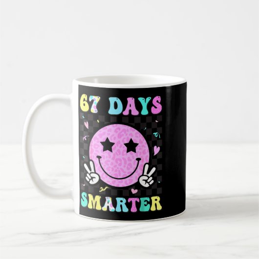 67th Day Of School Shirt 67 Days Smarter Teacher G Kaffeetasse (Links)