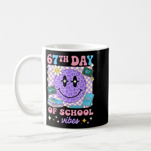 67th Day Of School Six Seven 67 Meme Kaffeetasse (Links)