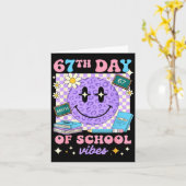 67th Day Of School Six Seven 67 Meme Karte (Gelbe Blume)