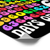 67th Day Of School Teacher 67 Days Math Numbers  Poster (Ecke)