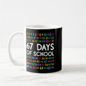 67th Day Of School Teacher Kids 67 Math Numbers 10 Kaffeetasse (Links)