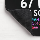67th Day Of School Teacher Kids 67 Math Numbers 10 Mousepad (Ecke)
