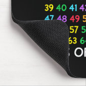 67th Day Of School Teacher Kids 67 Math Numbers 10 Mousepad (Ecke)