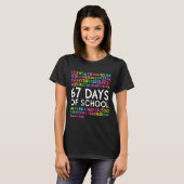 67th Day Of School Teacher Kids 67 Math Numbers 10 T-Shirt (Vorne ganz)