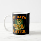 67th Day Of School Teacher Skeleton Funny 6 7 Meme Kaffeetasse (Links)