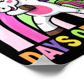 67th Day Of School Unicorn 67 Magical Days Teacher Poster (Ecke)
