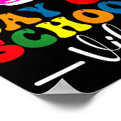 67th Day Of School Vibes 100 Days Of School Teache Poster (Ecke)