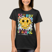 67th Day Of School Vibes 67 Days Smarter Teacher B T-Shirt (Vorderseite)