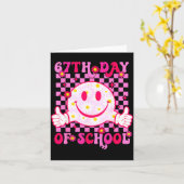 67th Day Of School Vibes 67 Meme Cute Smile Face T Karte (Gelbe Blume)