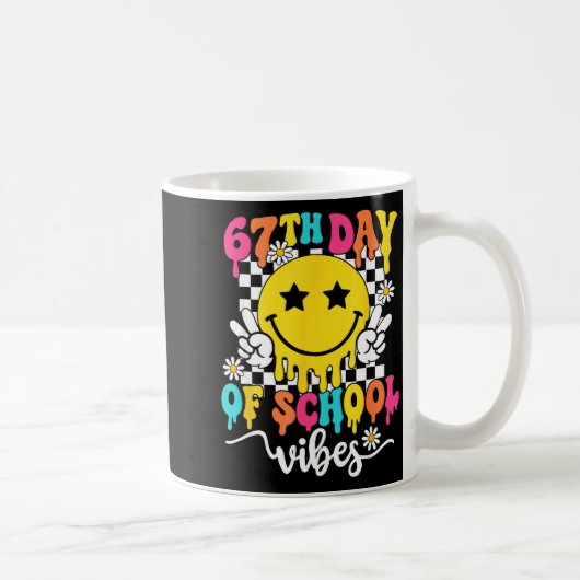 67th Day Of School Vibes Funny Six Seven 67 Meme S Kaffeetasse (Rechts)