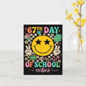 67th Day Of School Vibes Funny Six Seven 67 Meme S Karte (Gelbe Blume)