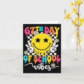 67th Day Of School Vibes Funny Six Seven 67 Meme S Karte (Gelbe Blume)