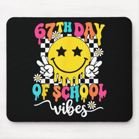 67th Day Of School Vibes Funny Six Seven 67 Meme S Mousepad (Vorne)