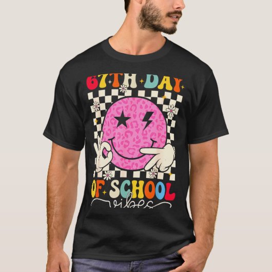 67th Day Of School Vibes Funny Six Seven 67 Meme S T-Shirt (Vorderseite)