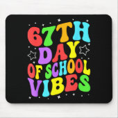 67th Day Of School Vibes Mousepad (Vorne)