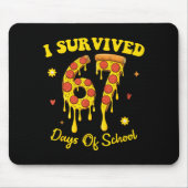 67th Day Of School Zza Slice 67 Days Of School Boy Mousepad (Vorne)