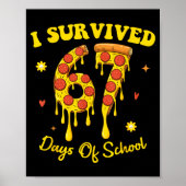 67th Day Of School Zza Slice 67 Days Of School Boy Poster (Vorne)